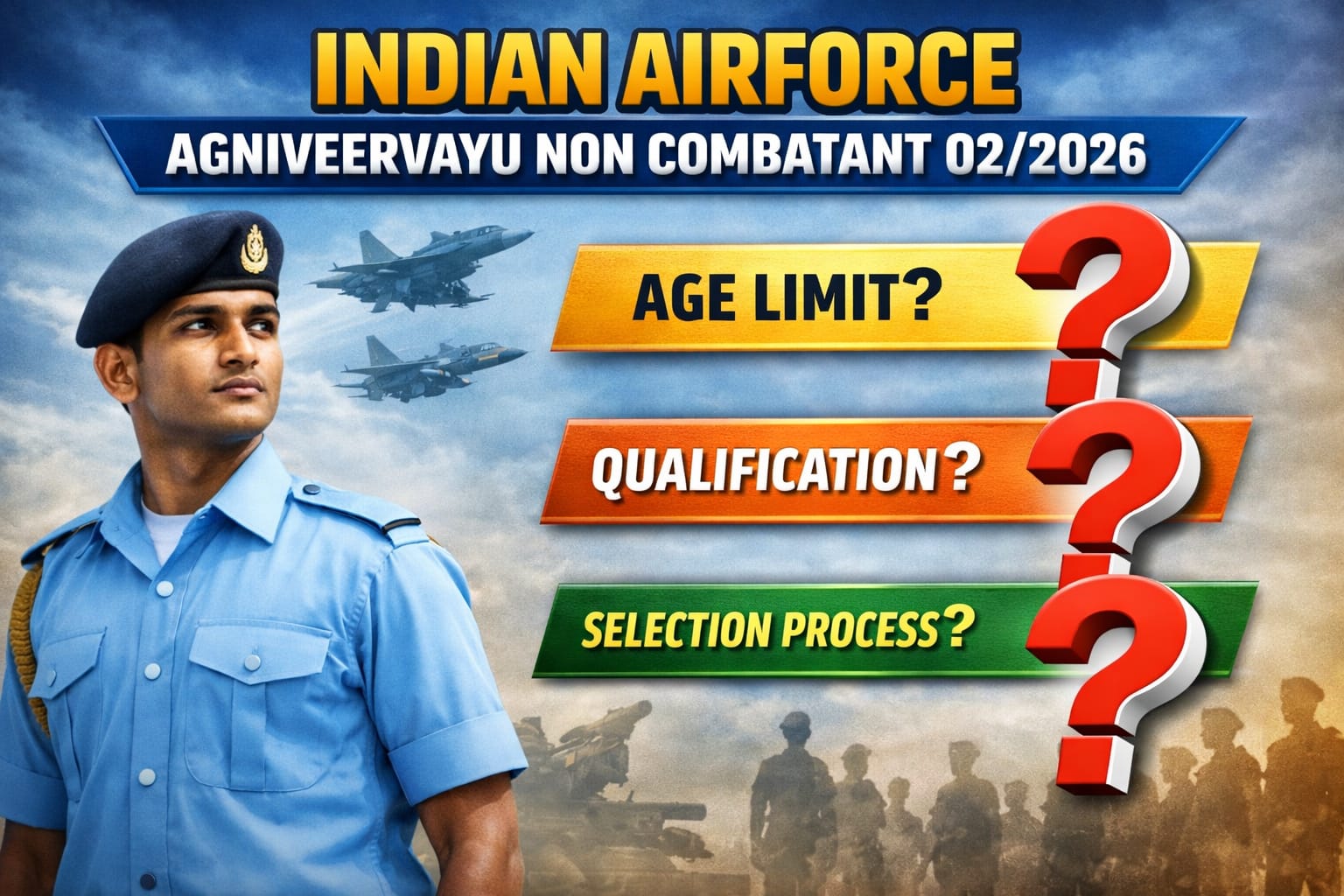 Indian Air Force Agniveervayu Non-Combatant 02/2026