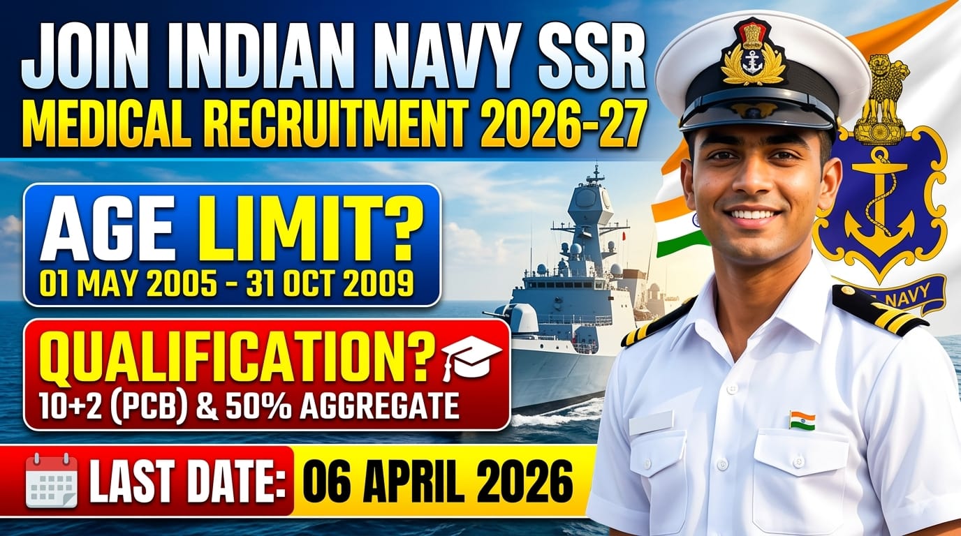 Join Indian Navy SSR Medical Recruitment 2026-27